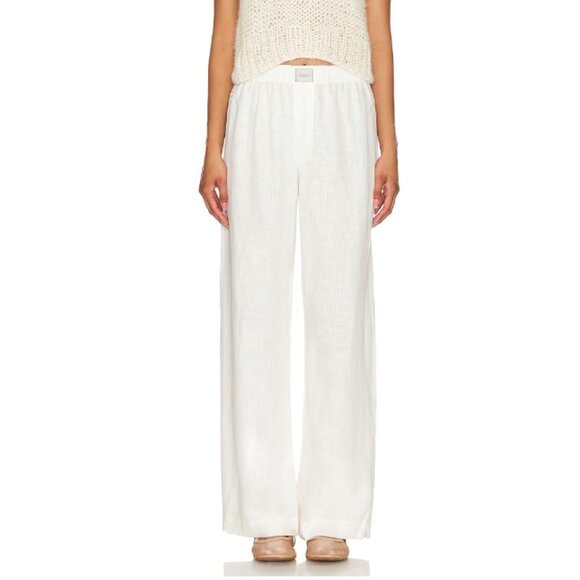 NWOT Comme Si La Boxer Atla Linen in Cream (S) - Picture 1 of 3
